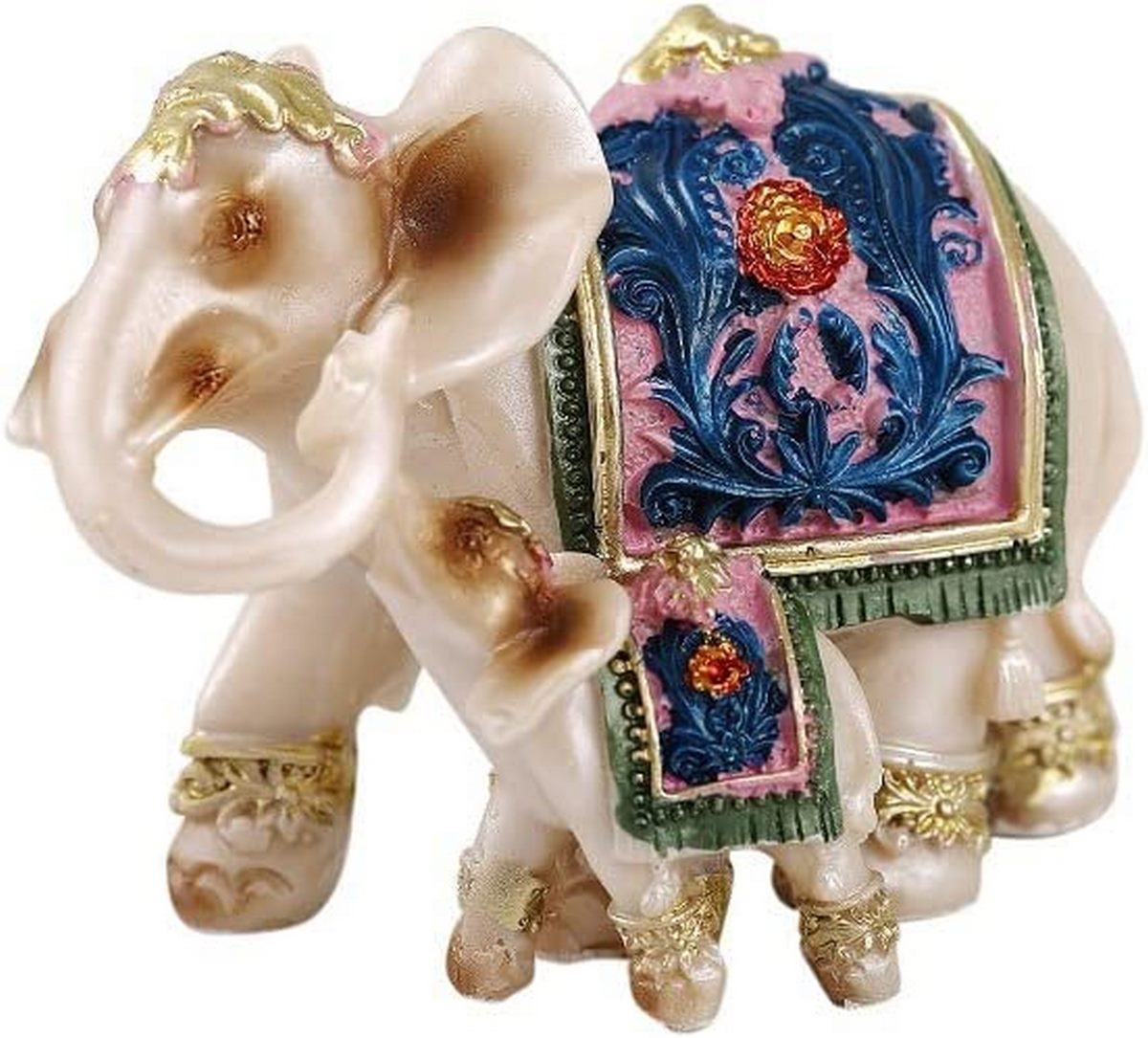 Elefante Duo Beige Decoración Prosperida